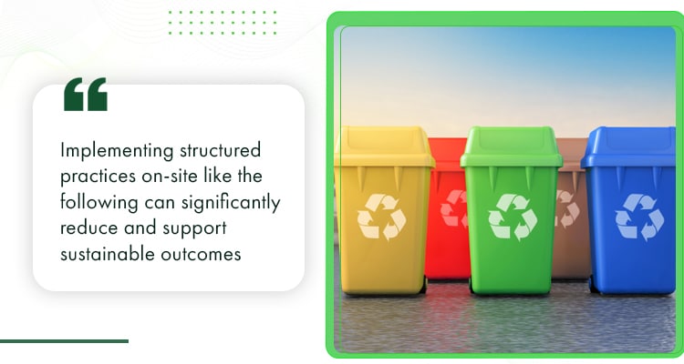On-Site Waste Management Practices