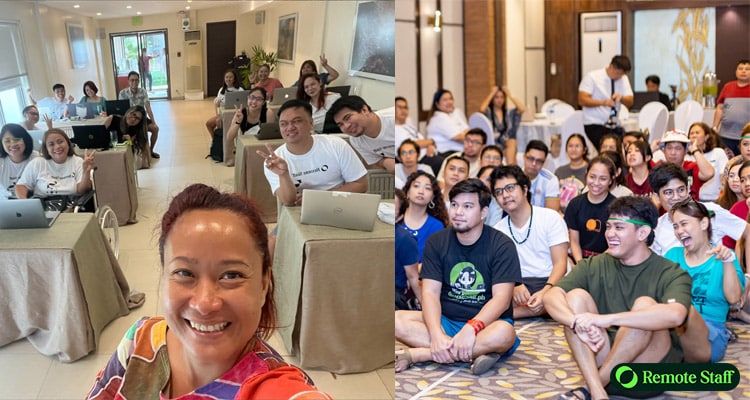 Remote Staff Team during some events.