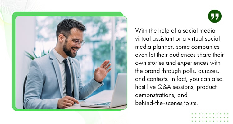 With the help of a social media virtual assistant