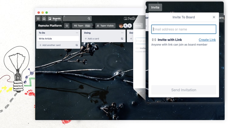 Inviting Your Team to your Trello Board