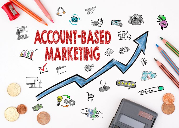 Account-based marketing with accompanying arrow