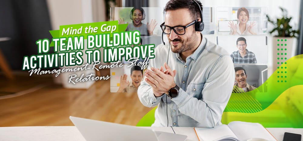 businessman clapping happily while on an online conference