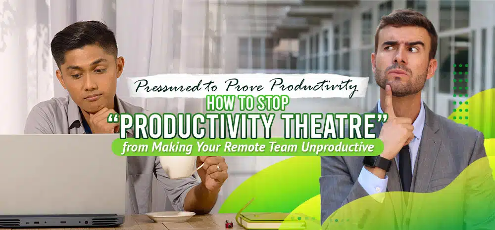 There are two men in the image: one is thinking, and the other man is looking at his laptop.