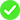 Simple green checkmark centered on a white background.