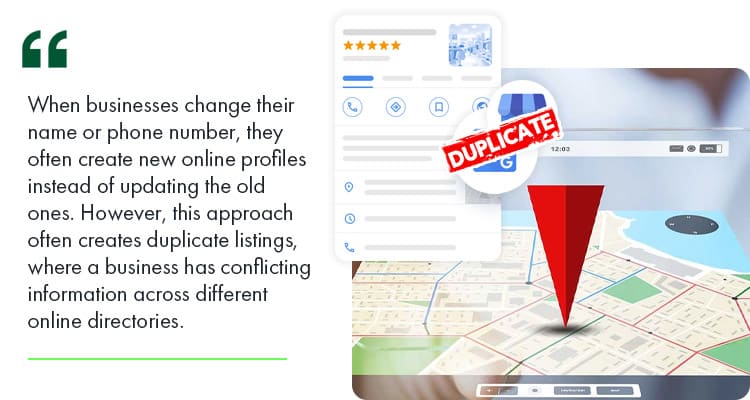 duplicate listing